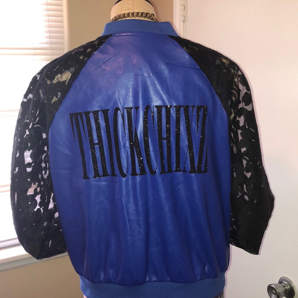 Ashley Stewart “ThickChixz” Faux Leather Jacket